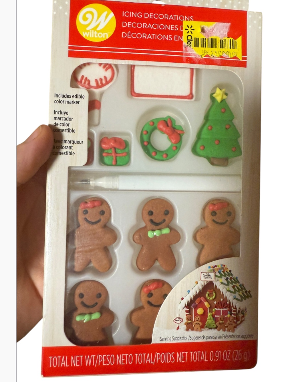 Wilton Red and Green Holiday Icing Decorations